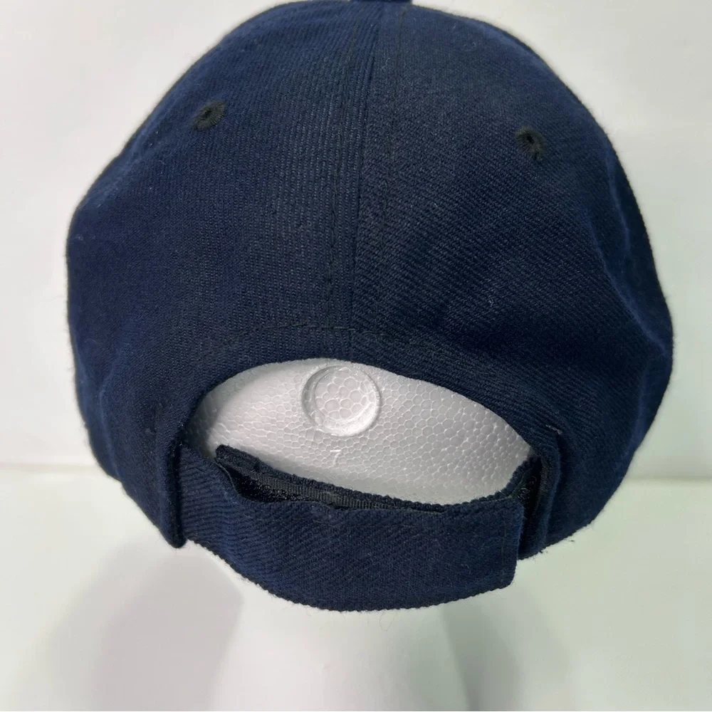 Harley Davidson Navy Orange Baseball adjustable cap hat unisex - Picture 3 of 8